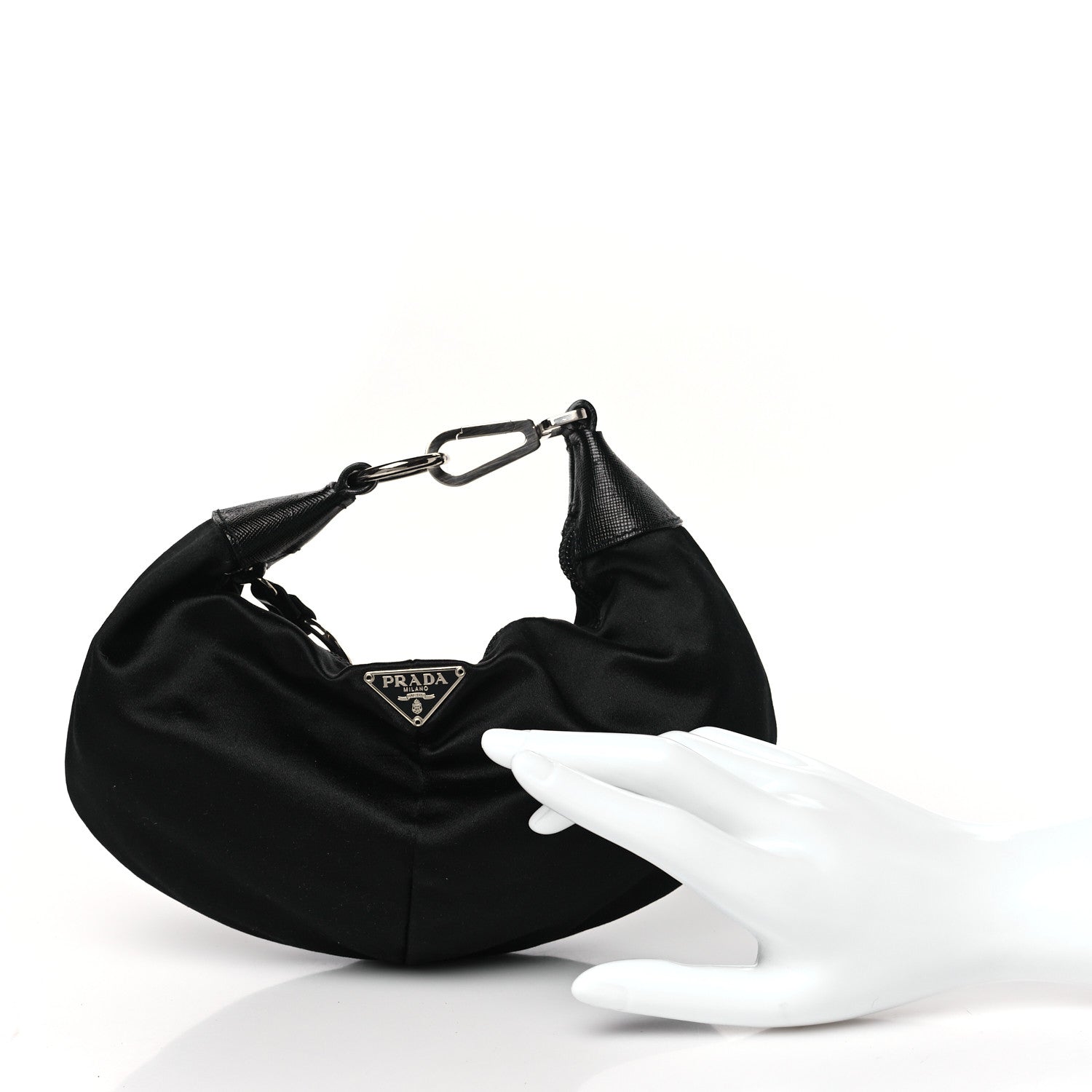 Prada Tessuto Nylon Saffiano Re-Edition 2006 Shoulder Bag Black 3 of 11