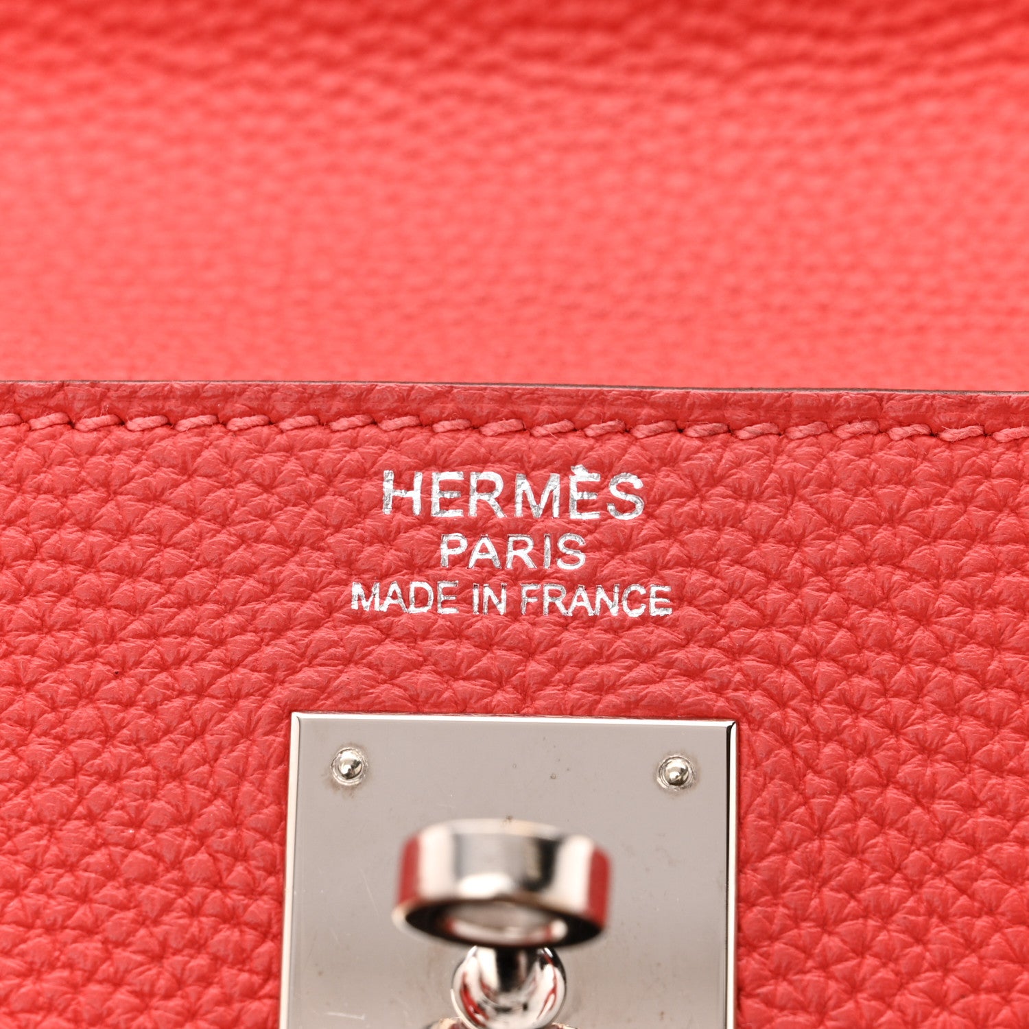 Hermes Togo Kelly Retourne 35  Rouge Pivoine 6 of 11