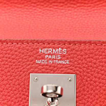Hermes Togo Kelly Retourne 35  Rouge Pivoine 6 of 11