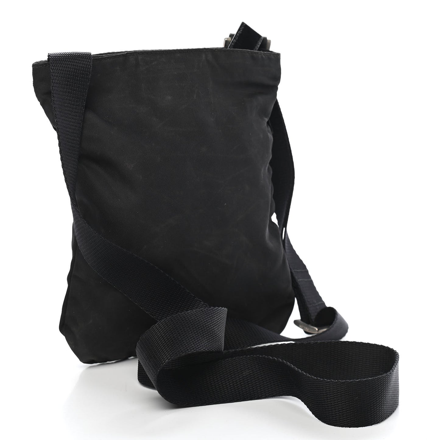 Tessuto Nylon Crossbody Bag Black