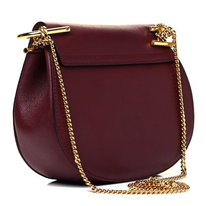 Chloe Suede Smooth Calfskin Mini Drew Shoulder Bag Plum Purple 2 of 8