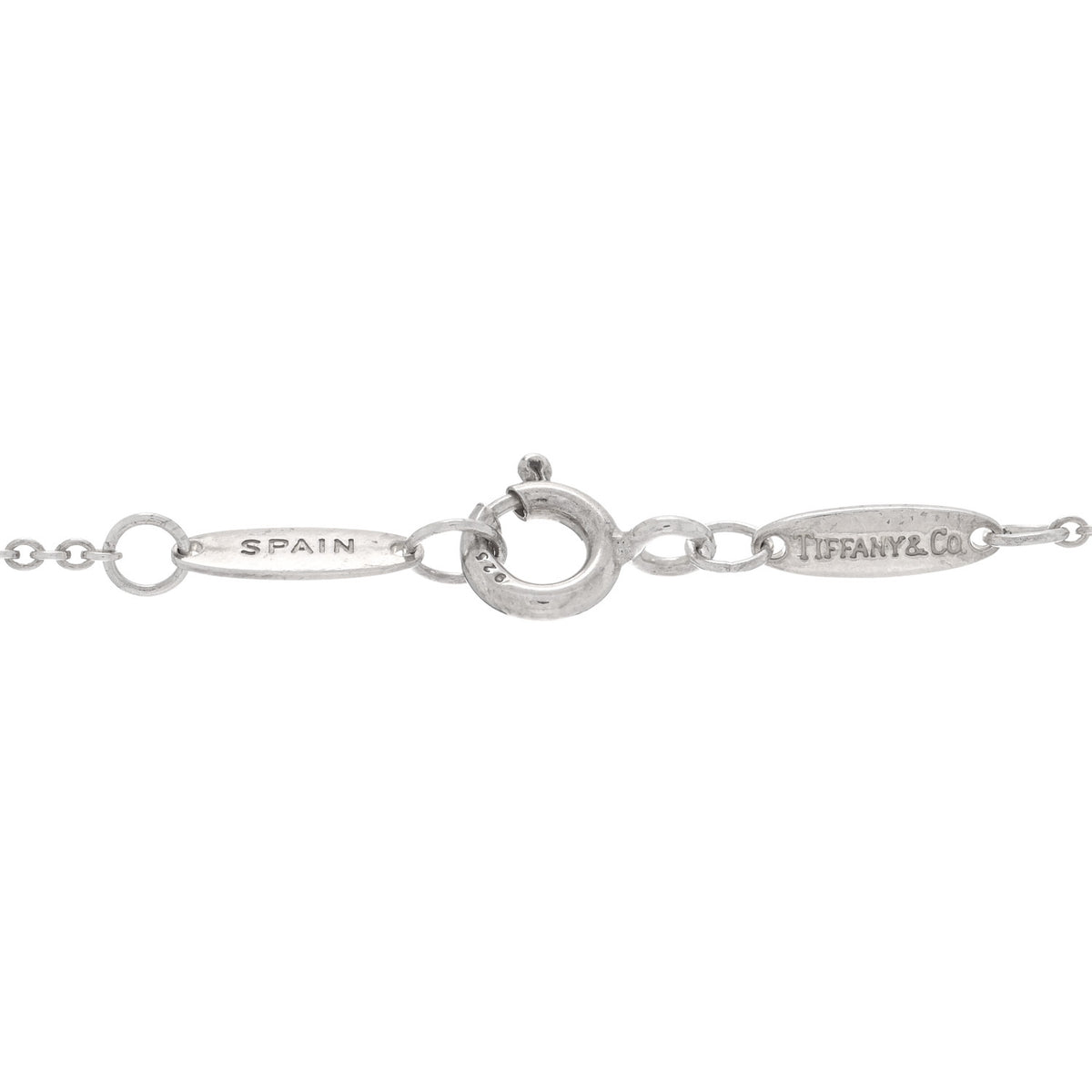 Sterling Silver Elsa Peretti Round Disc Pendant Necklace
