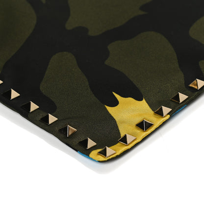 Valentino Garavani Nylon Camouflage Print Rockstud Zip Pouch Multicolor 9 of 10