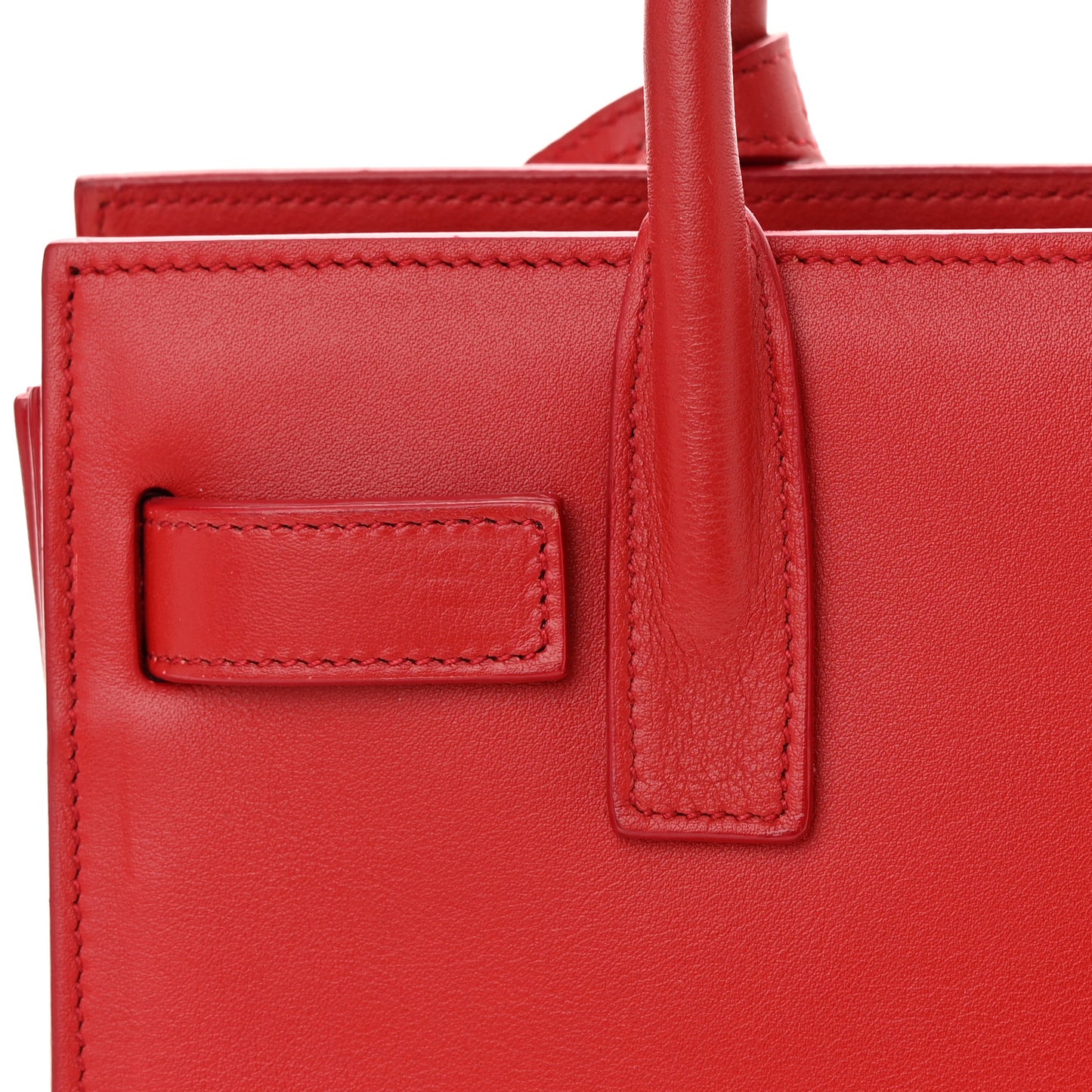 Calfskin Nano Sac De Jour Lipstick Red