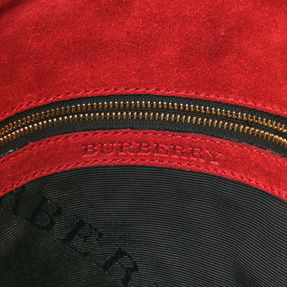 Burberry Signature Grain Large Mildenhall Shoulder Bag Red 6 of 8