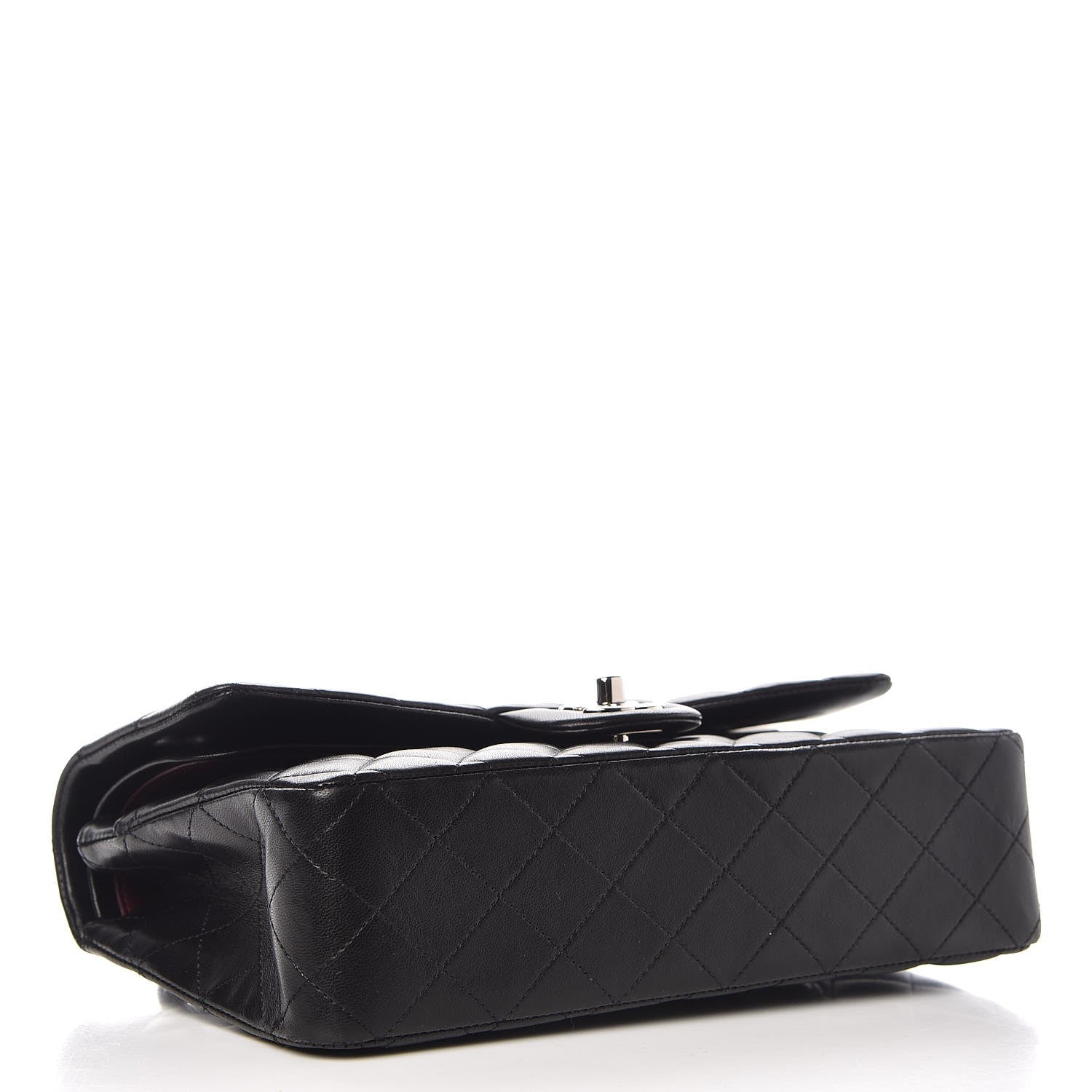 Chanel Lambskin Quilted Medium Double Flap Black 5 of 10