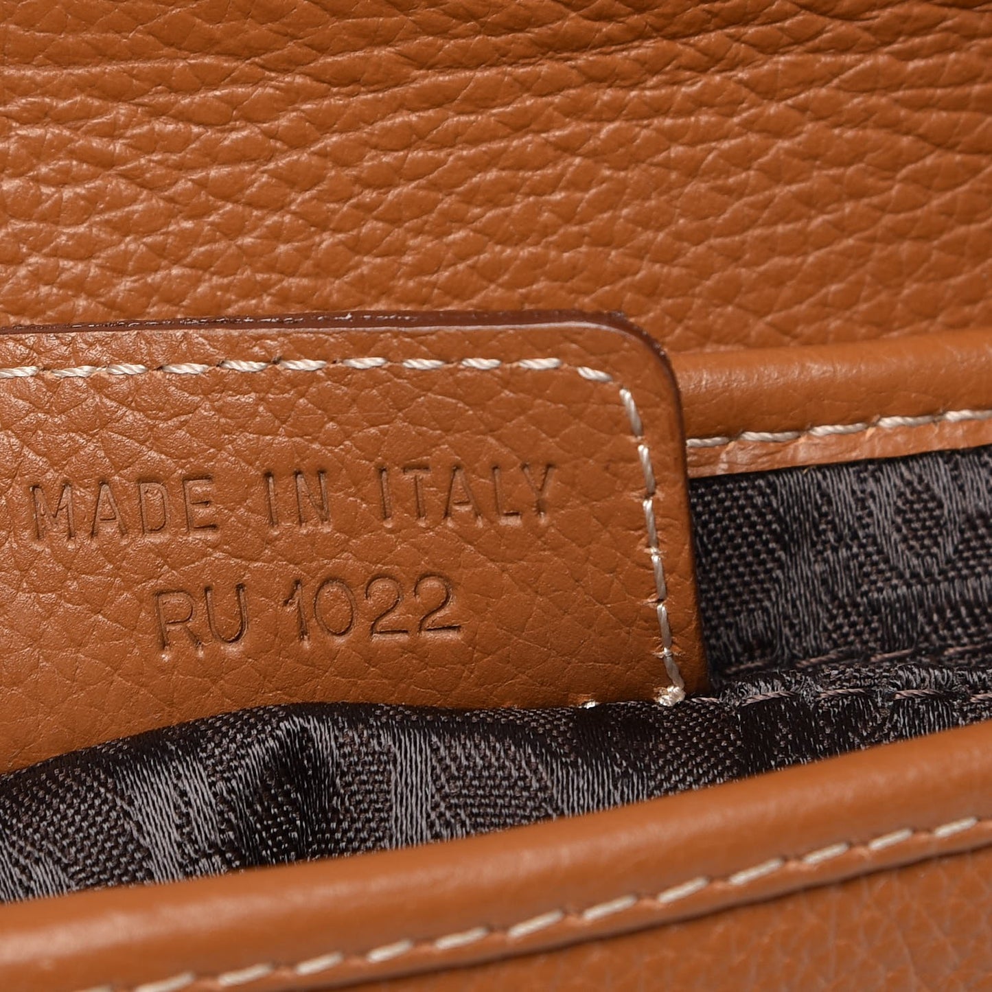 Calfskin Double Saddle Bag Brown