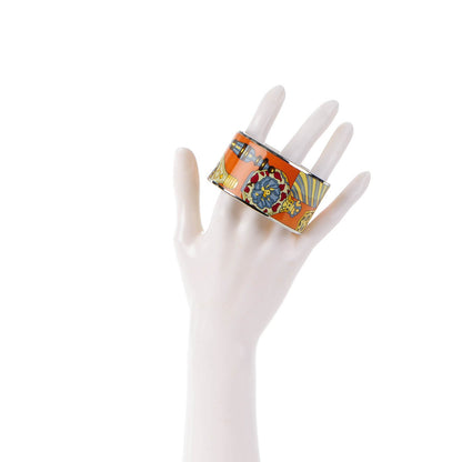 Hermes Enamel Printed Extra Wide Flacons Bracelet 65 2 of 6