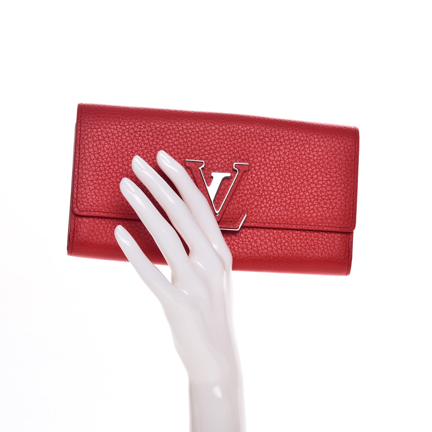 Taurillon Capucines Wallet Rubis