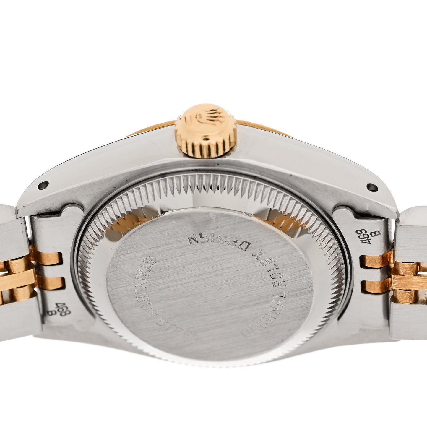 Stainless Steel 18K Yellow Gold Diamond 26mm Oyster Perpetual Datejust Watch Champagne 69173