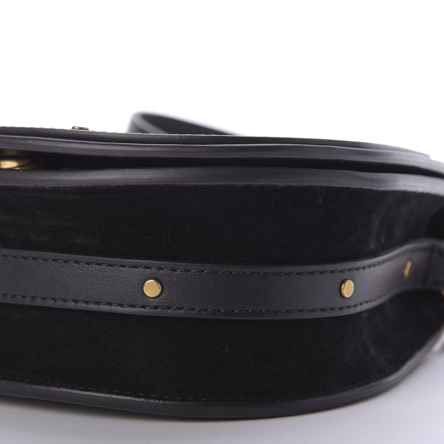 Calfskin Small Nile Bracelet Bag Black