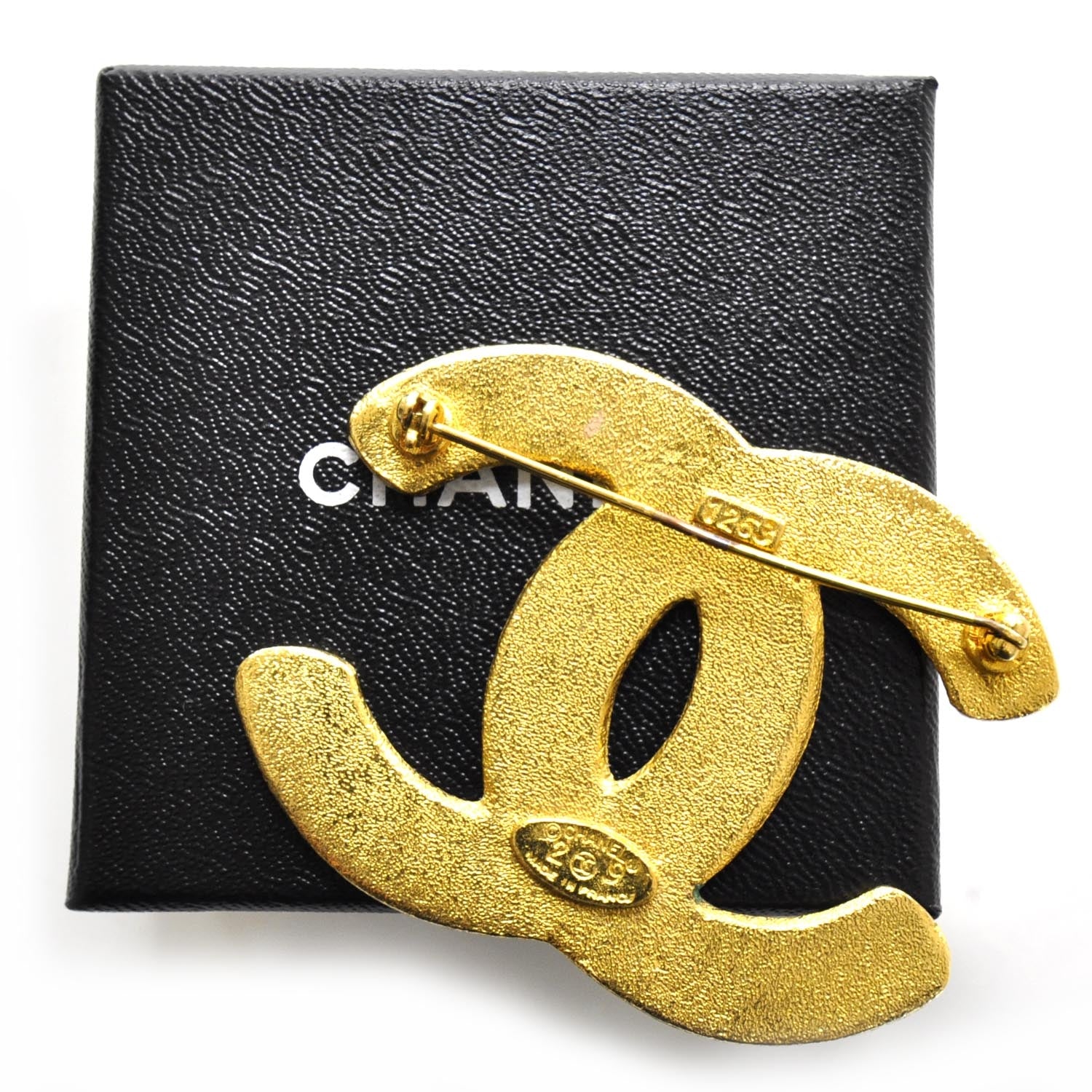Chanel Large CC Brooch Gold 2 of 5
