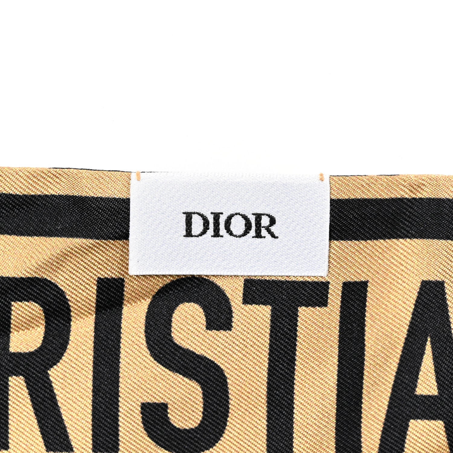 Christian Dior Silk Mizza Mitzah Scarf Beige Multicolor 3 of 5