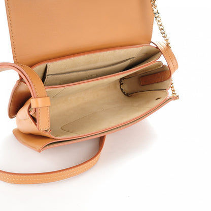 Chloe Python Calfskin Small Faye Shoulder Bag Milky Coffee 5 of 7