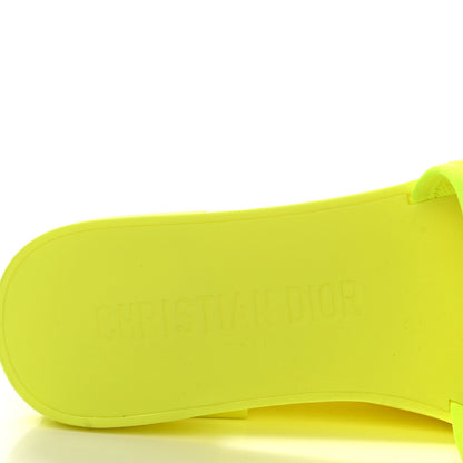 Christian Dior Technical Stretch Fabric Camouflage Dio(r)evolution Slide Sandals 40 Yellow Fluo 7 of 9
