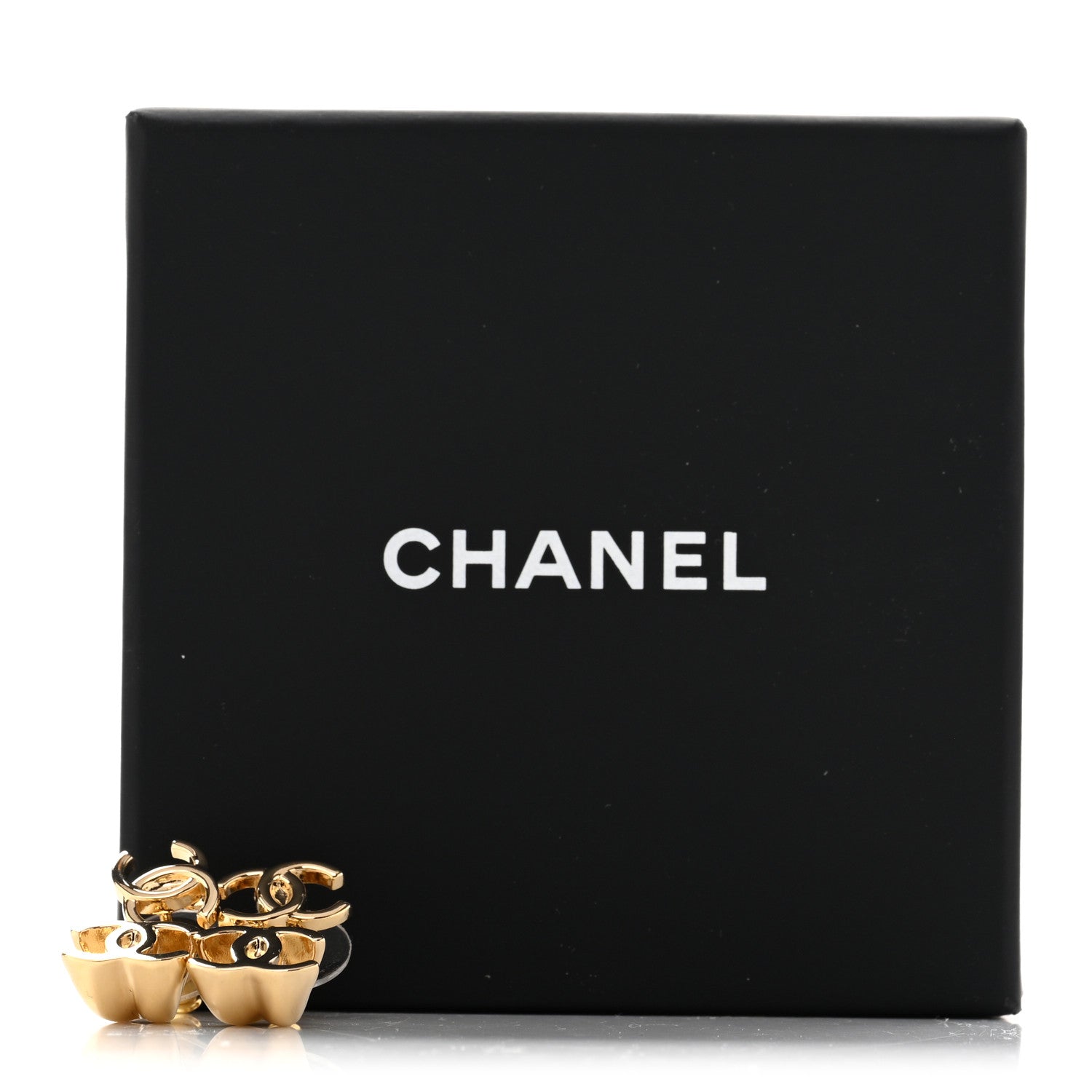Chanel CC Turnlock Drop Earrings Gold 5 of 5