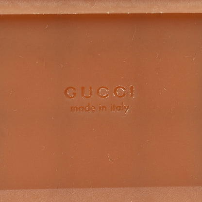Gucci Monogram Maxi GG Angelina Platform 55mm Slide Sandals 36 Camel Ebony 7 of 10