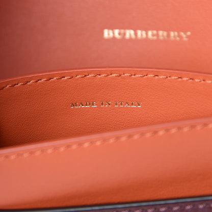 Burberry Grainy Calfskin Two-Tone Wristlet Clutch Deep Claret 7 of 8