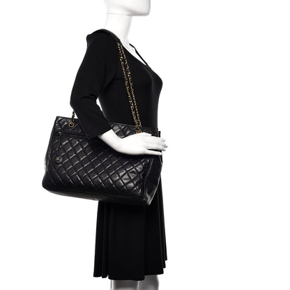 Chanel Lambskin Quilted Shoulder Bag Black 2 of 12