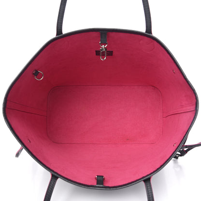Louis Vuitton Epi Neverfull MM Black Hot Pink 5 of 14