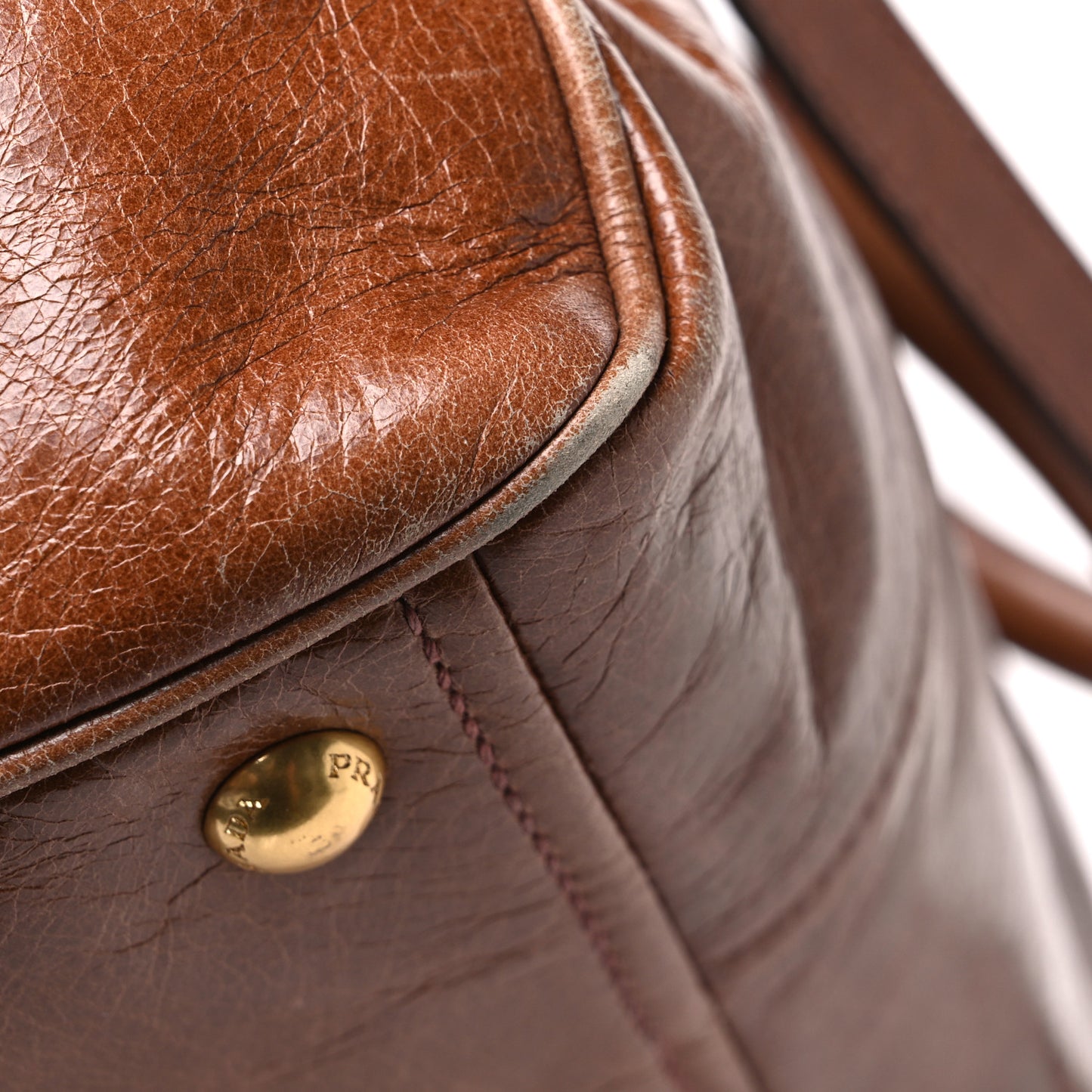 Vitello Shine Shopping Satchel Giunco