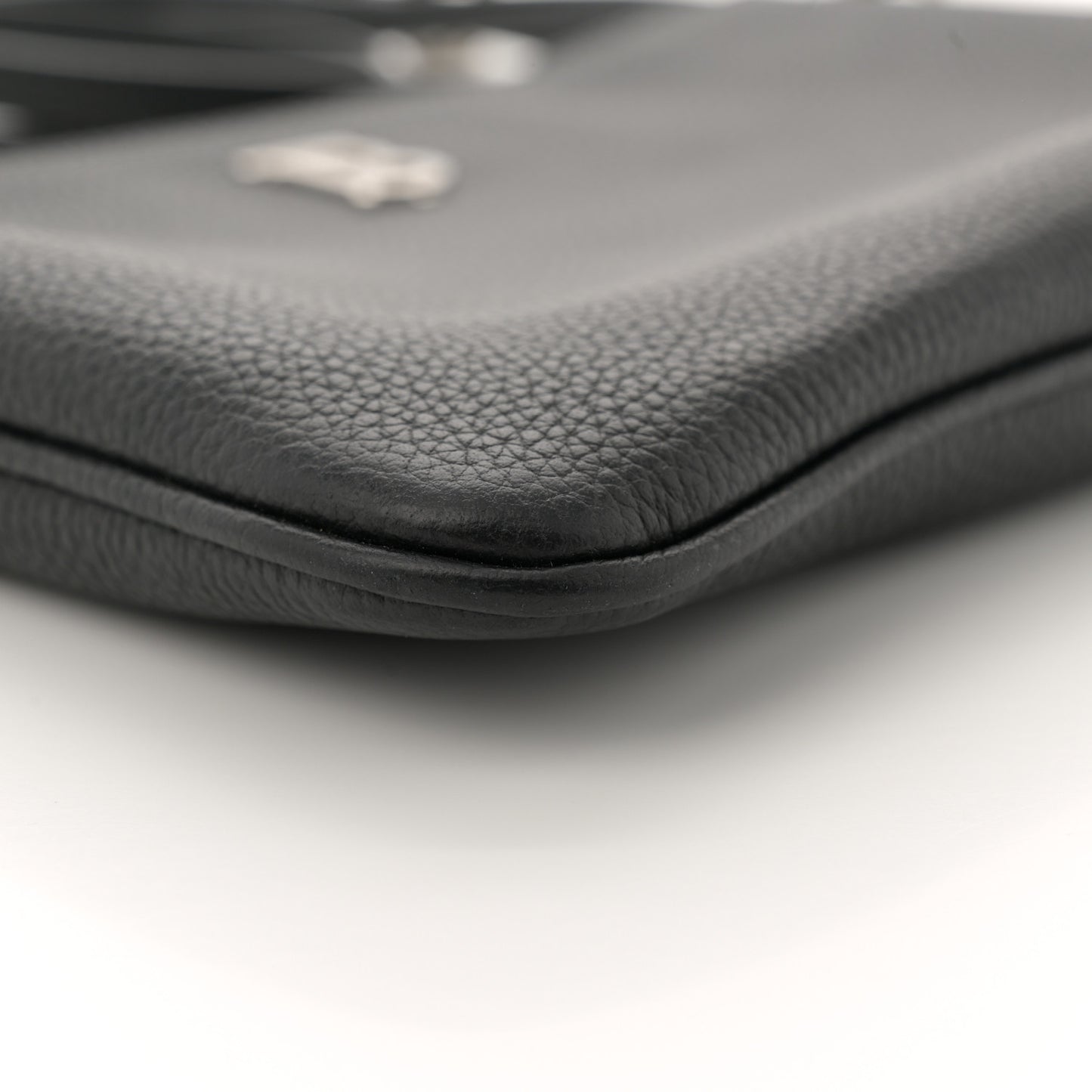 Grained Calfskin Peyton TB Crossbody Bag Black