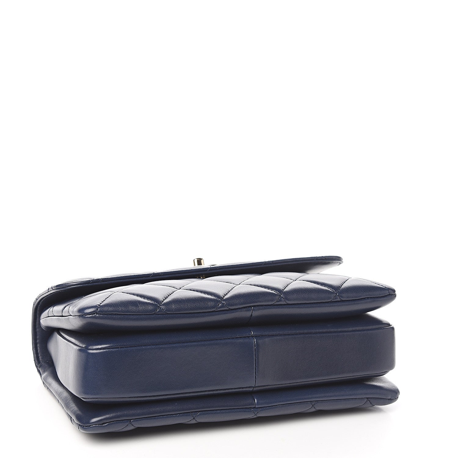 Chanel Lambskin Quilted Small Trendy CC Flap Dual Handle Bag Navy 3 of 9