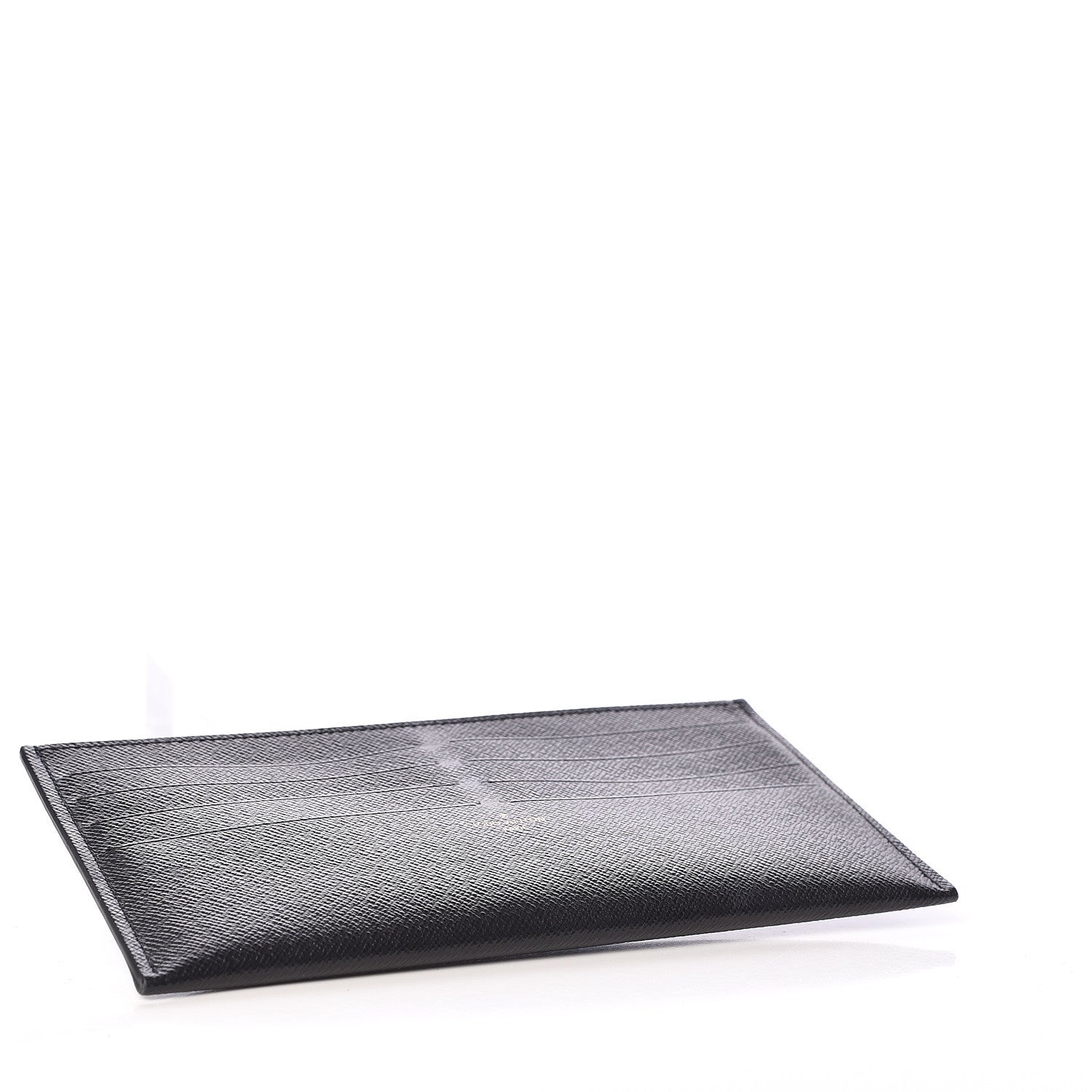 Louis Vuitton Calfskin Felicie Chain Wallet Card Holder Insert Black 4 of 6