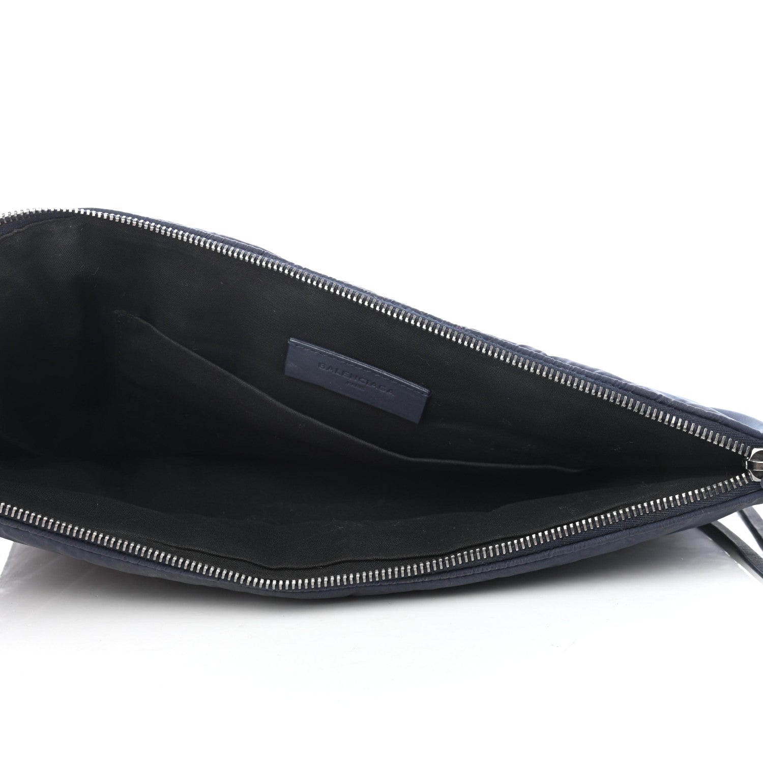 Balenciaga Nylon Classic Hardware Small Pouch Blue 4 of 4
