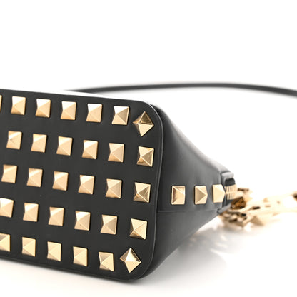 Valentino Garavani Smooth Calfskin Rockstud East West Crossbody Clutch Bag Black 9 of 11