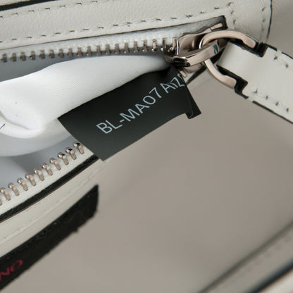 Valentino Garavani Vitello Loveblade Embellished Chain Flap Bag White 7 of 7
