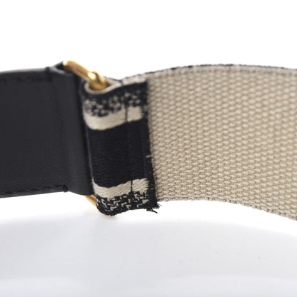 Christian Dior Canvas Embroidered Shoulder Strap Black 4 of 5