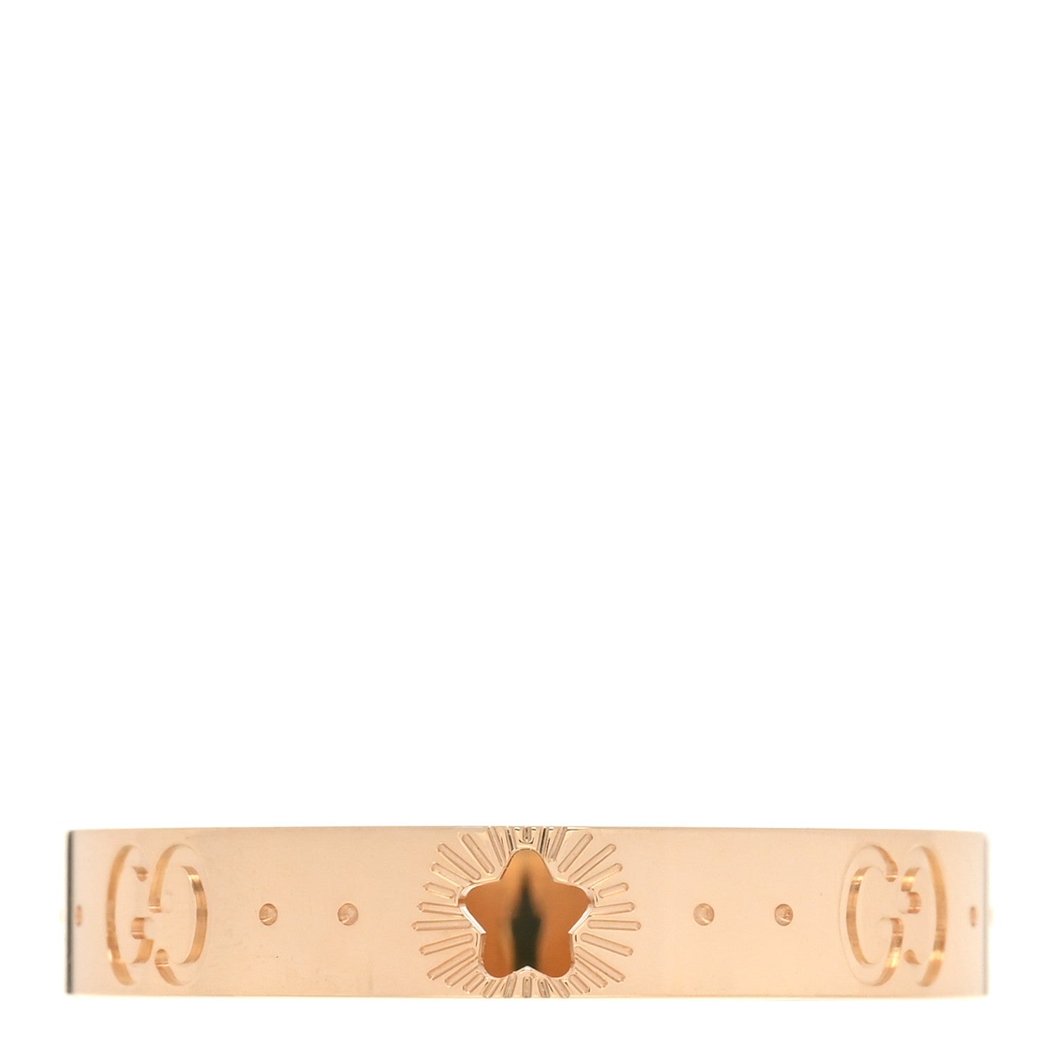 Gucci 18K Yellow Gold Icon Stars Band Ring 62 10 1 of 4