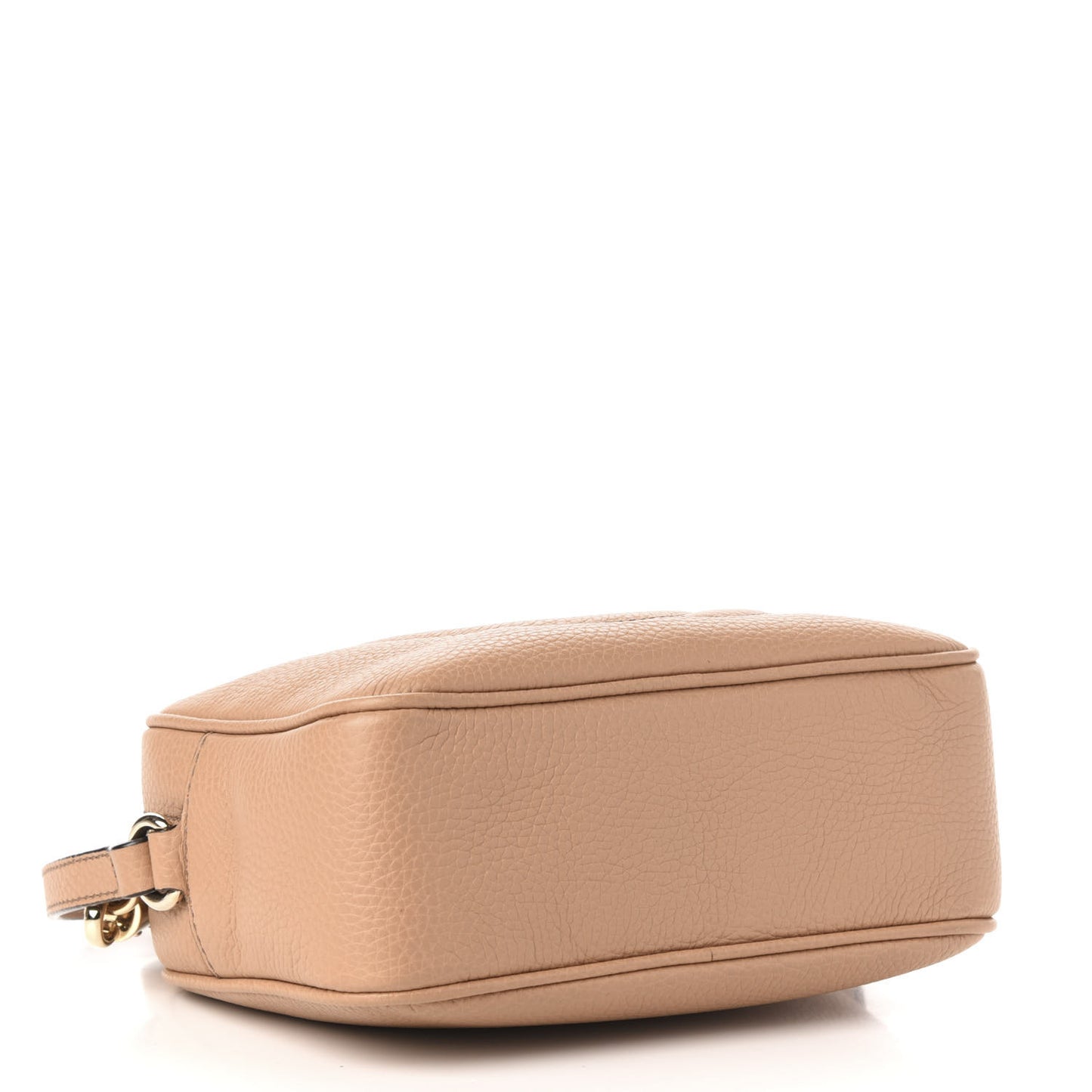 Pebbled Calfskin Small Soho Disco Bag Rose Beige