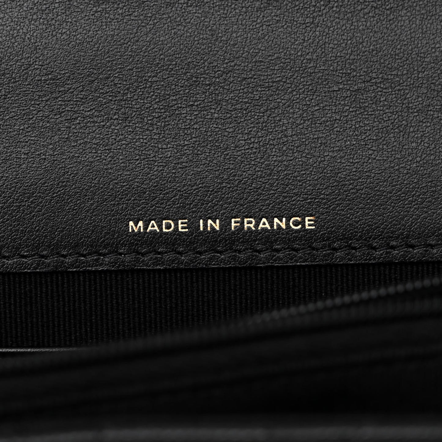 Shiny Caviar Quilted Flap Charm Wallet On Chain WOC Black