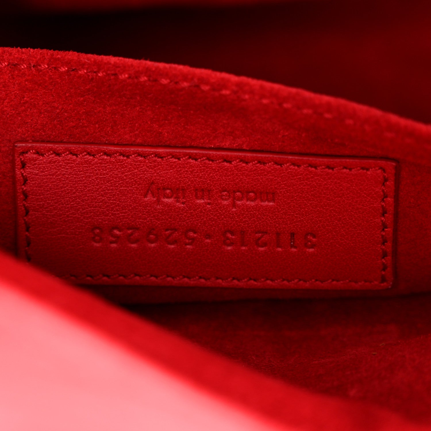 Saint Laurent Calfskin Classic Y Ligne Clutch Red 7 of 13