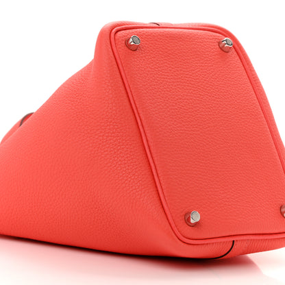 Hermes Taurillon Clemence Picotin Lock 18 PM Rose Jaipur 9 of 10