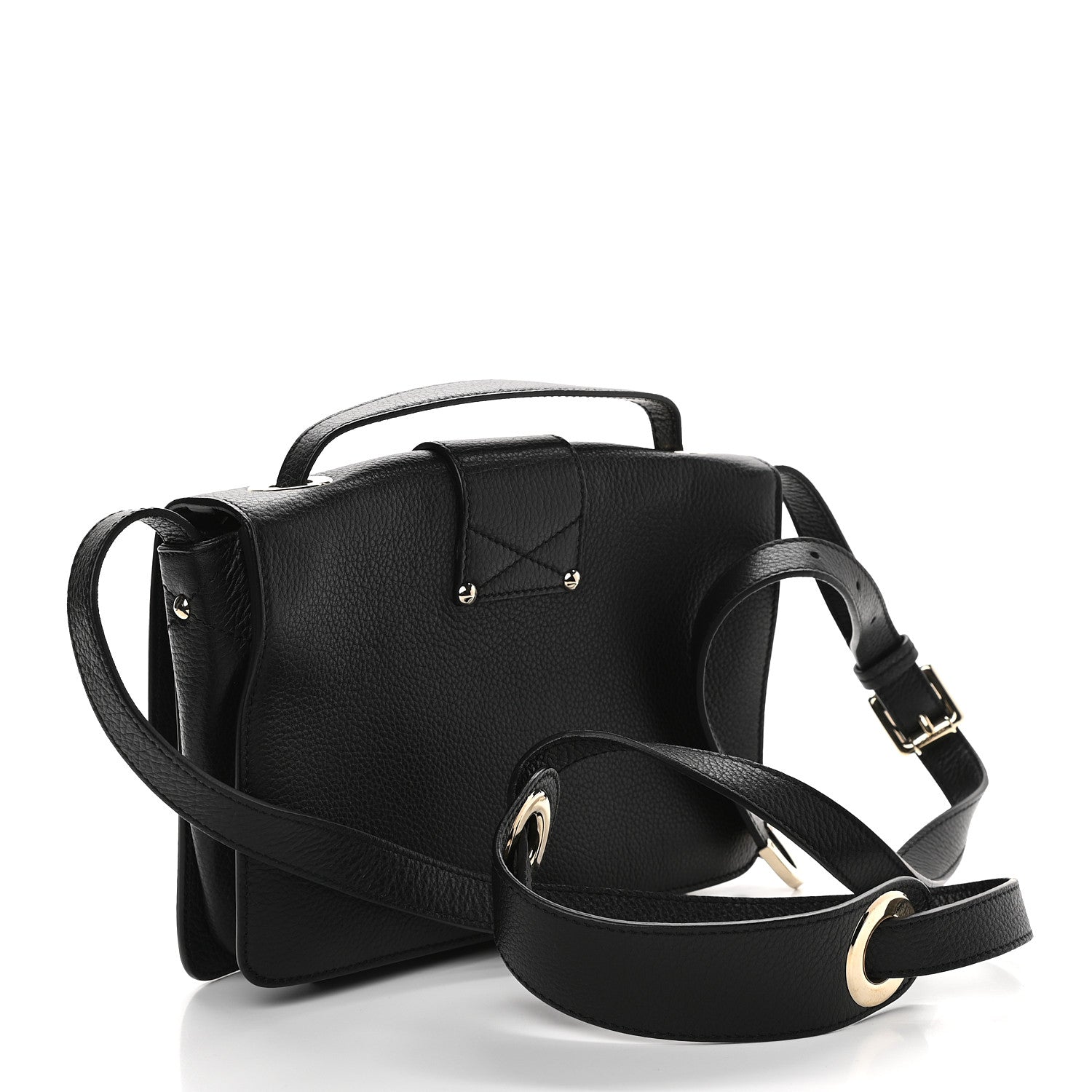 Jimmy Choo Grainy Pebbled Rebel Crossbody Bag Black 3 of 9