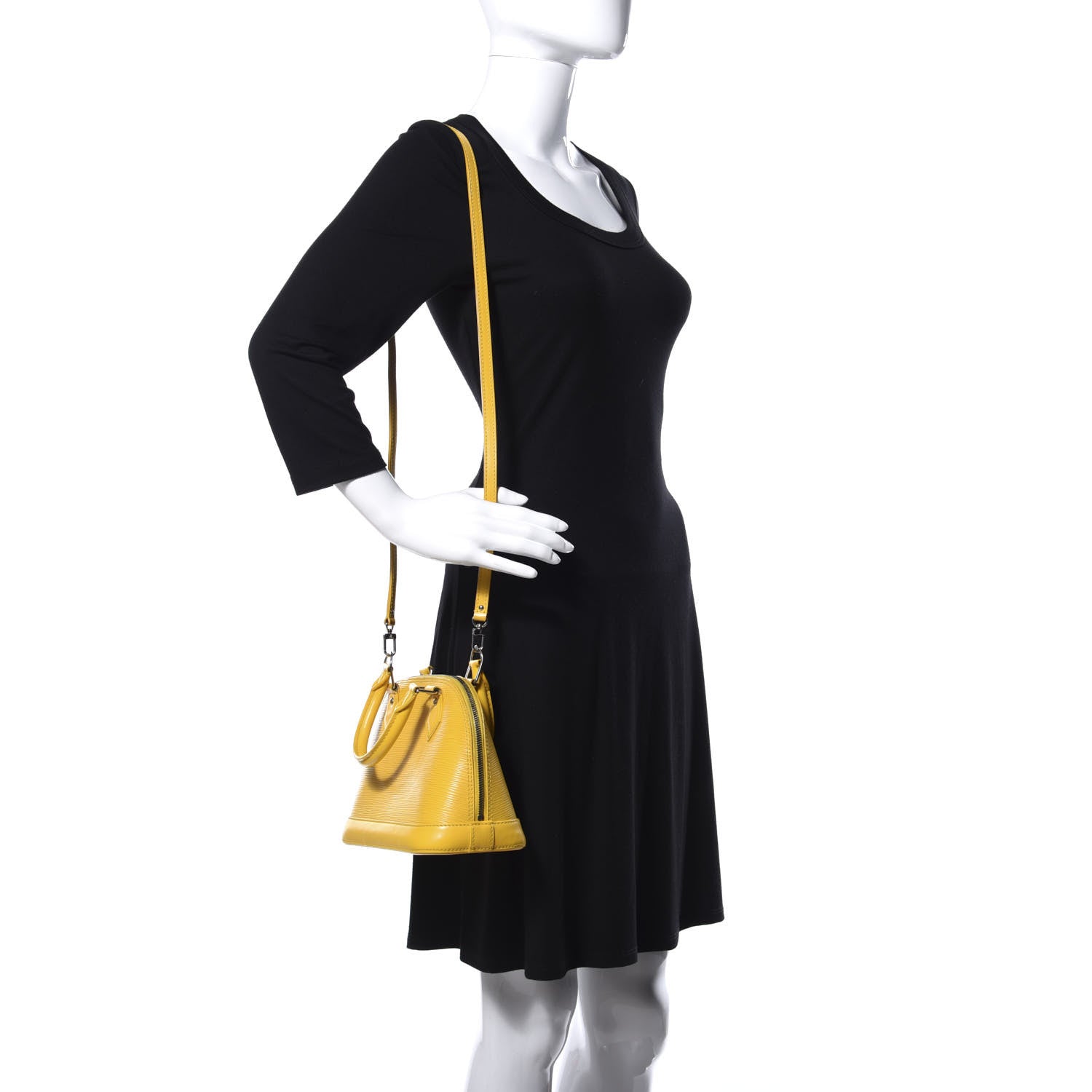 Louis Vuitton Epi Alma BB Citron 2 of 35