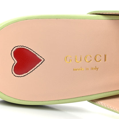 Gucci Malaga Kid Womens Princetown Slippers 40 Pistachio Green 8 of 10