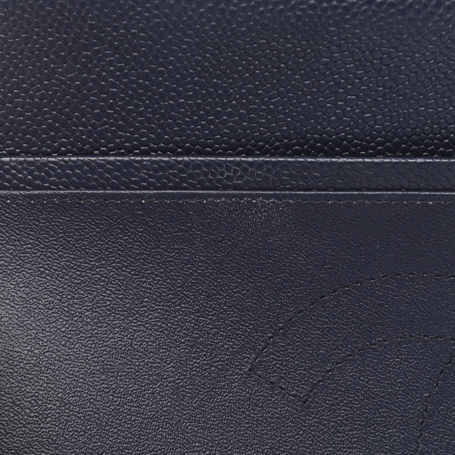 Chanel Caviar Quilted Jumbo Double Flap Navy Blue 12 of 12