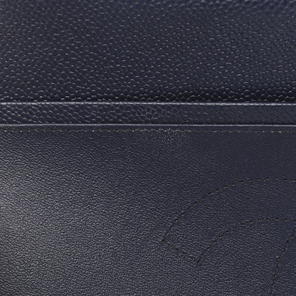 Chanel Caviar Quilted Jumbo Double Flap Navy Blue 12 of 12