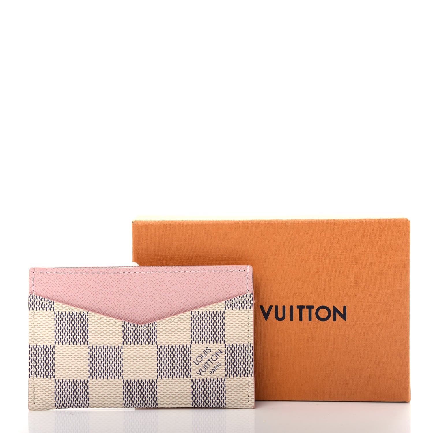 Louis Vuitton Damier Azur Daily Card Holder Rose Ballerine 8 of 8