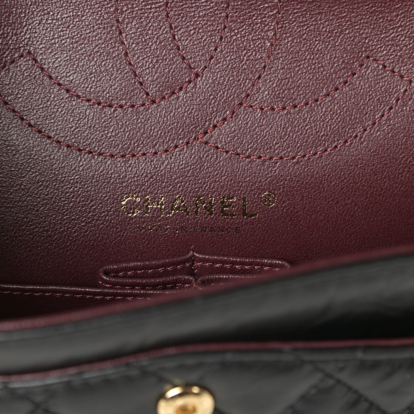 Aged Calfskin Lucky Charms 2.55 Reissue 225 Flap Black