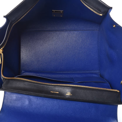 Celine Velluto Calfskin Nubuck Medium Tri-Color Trapeze Dune 7 of 10