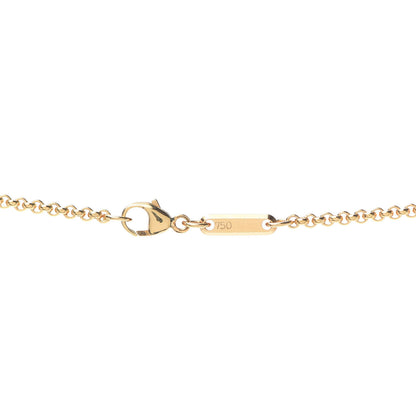 Chopard 18K Yellow Gold Diamond Happy Diamonds Square Pendant Necklace 5 of 5