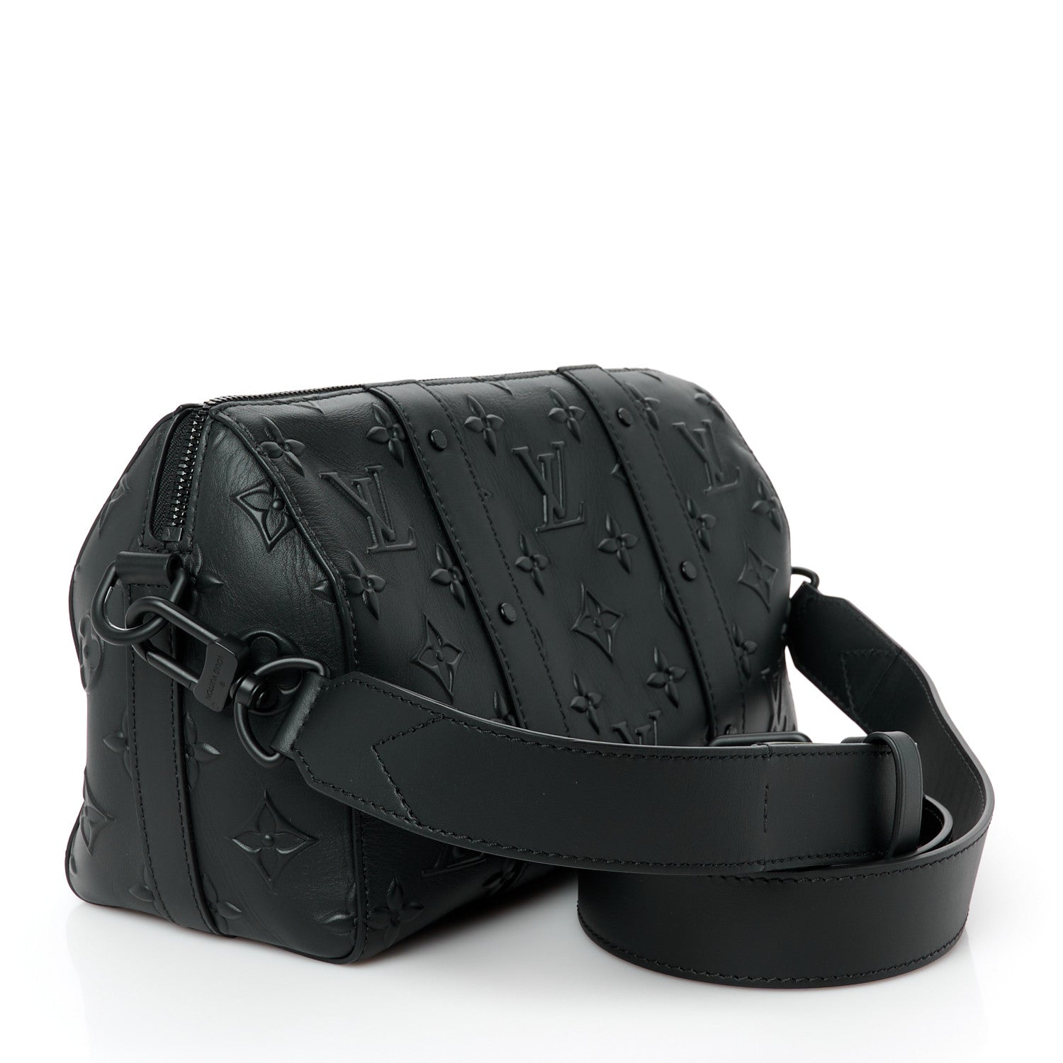 Louis Vuitton Monogram Seal City Keepall Black 3 of 10