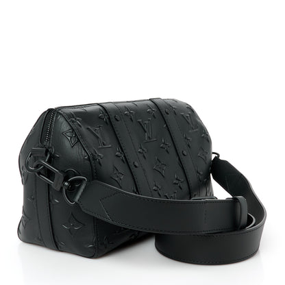 Louis Vuitton Monogram Seal City Keepall Black 3 of 10