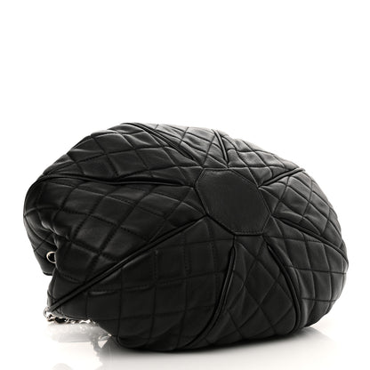 Chanel Calfskin Quilted Drawstring Sac Cordon Bag Black 4 of 9