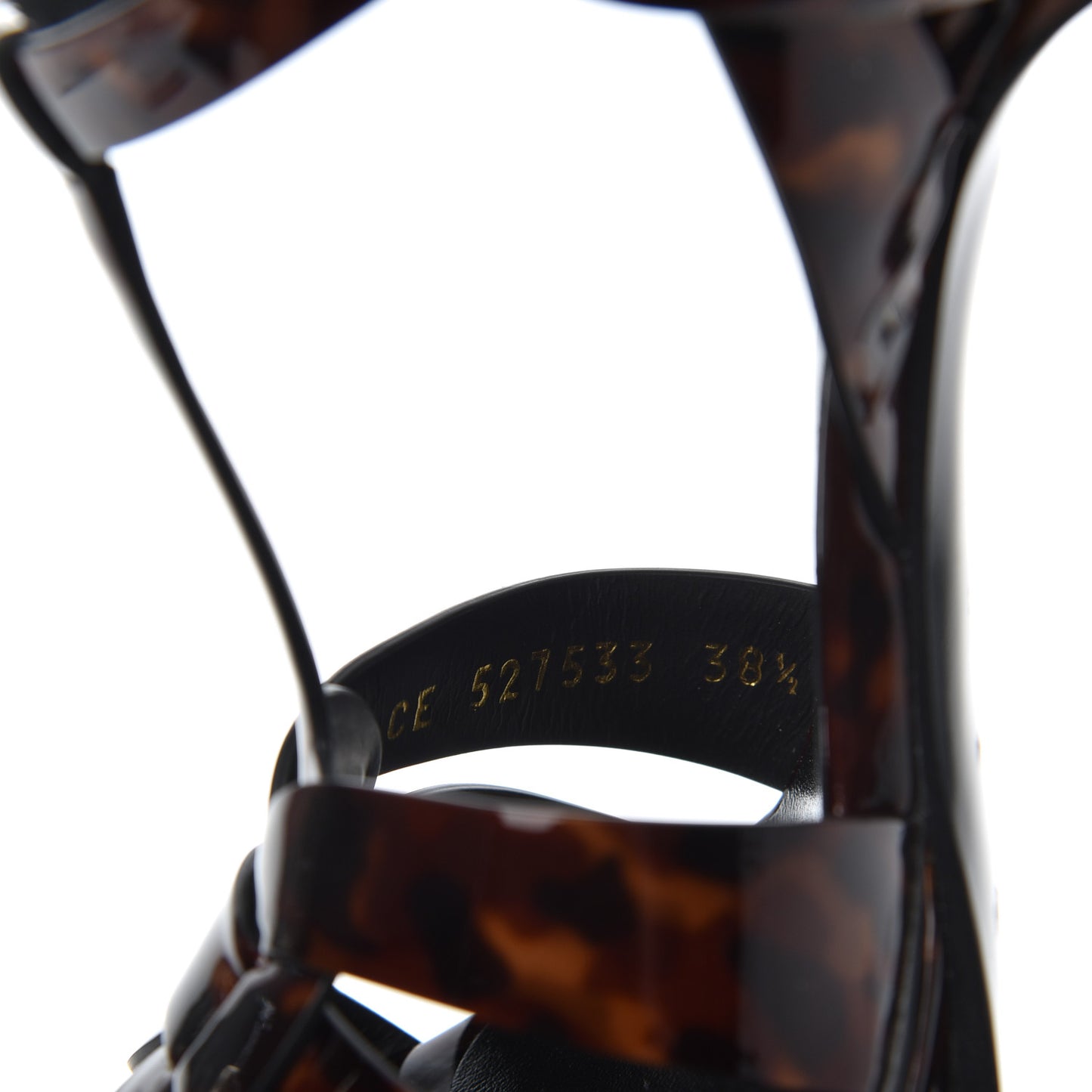 Patent Tribute 105 Platform Sandals 38.5 Tortoiseshell